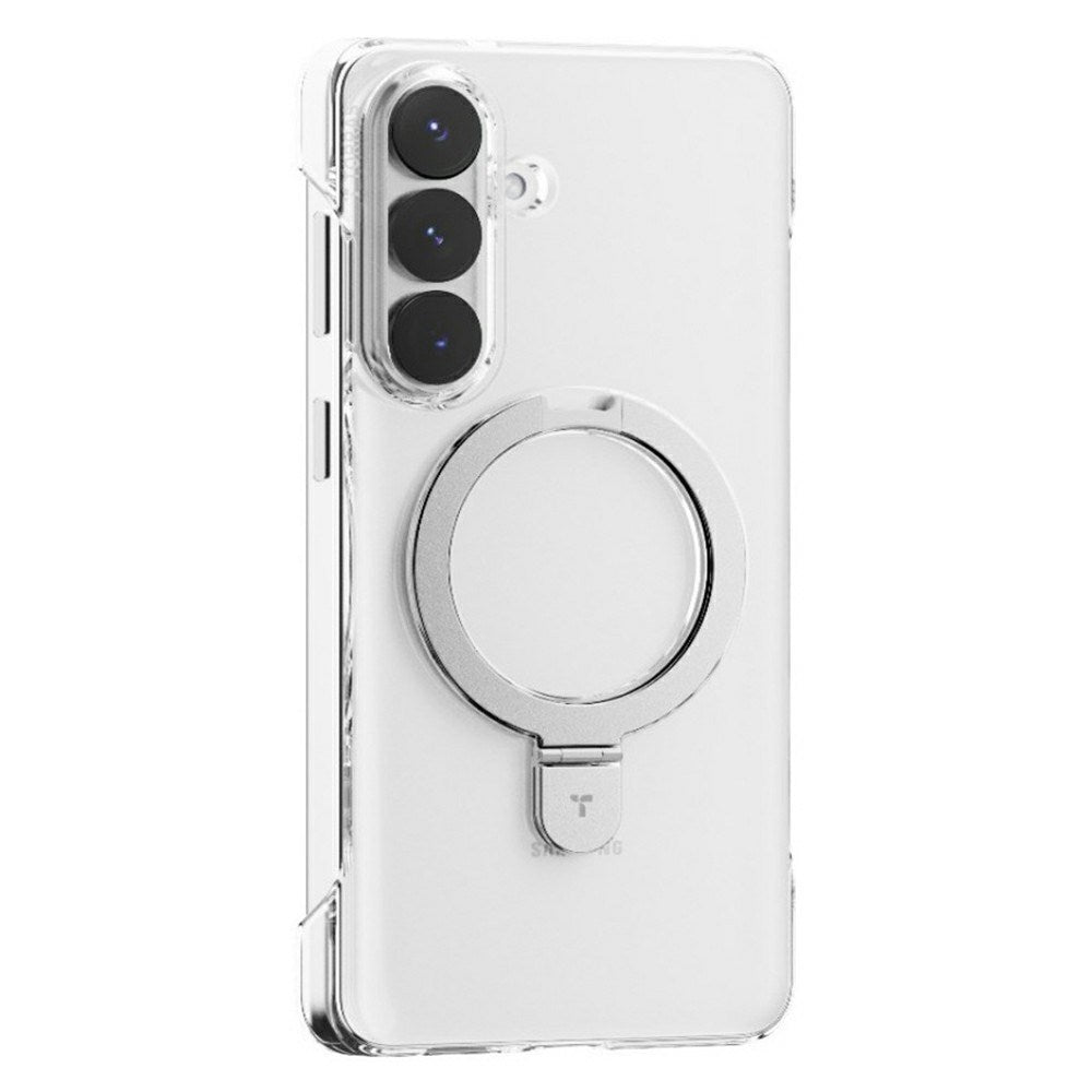 Samsung Galaxy S26+ (Plus) TORRAS Ostand Q1 Slim Hard Plast Deksel m. Kickstand – MagSafe Kompatibel – Gjennomsiktig