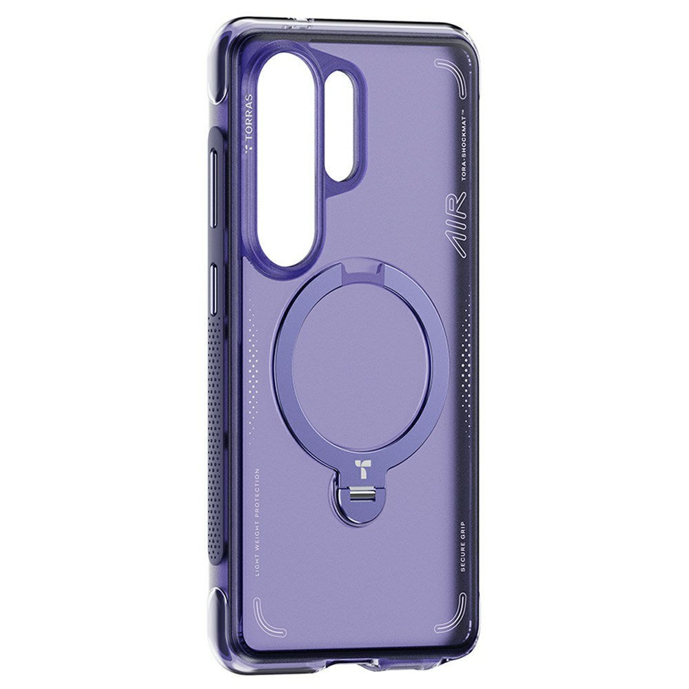 Samsung Galaxy S26 Ultra TORRAS Ostand Q3 Air Hybrid Plast Deksel m. Kickstand – MagSafe Kompatibel – Lilla