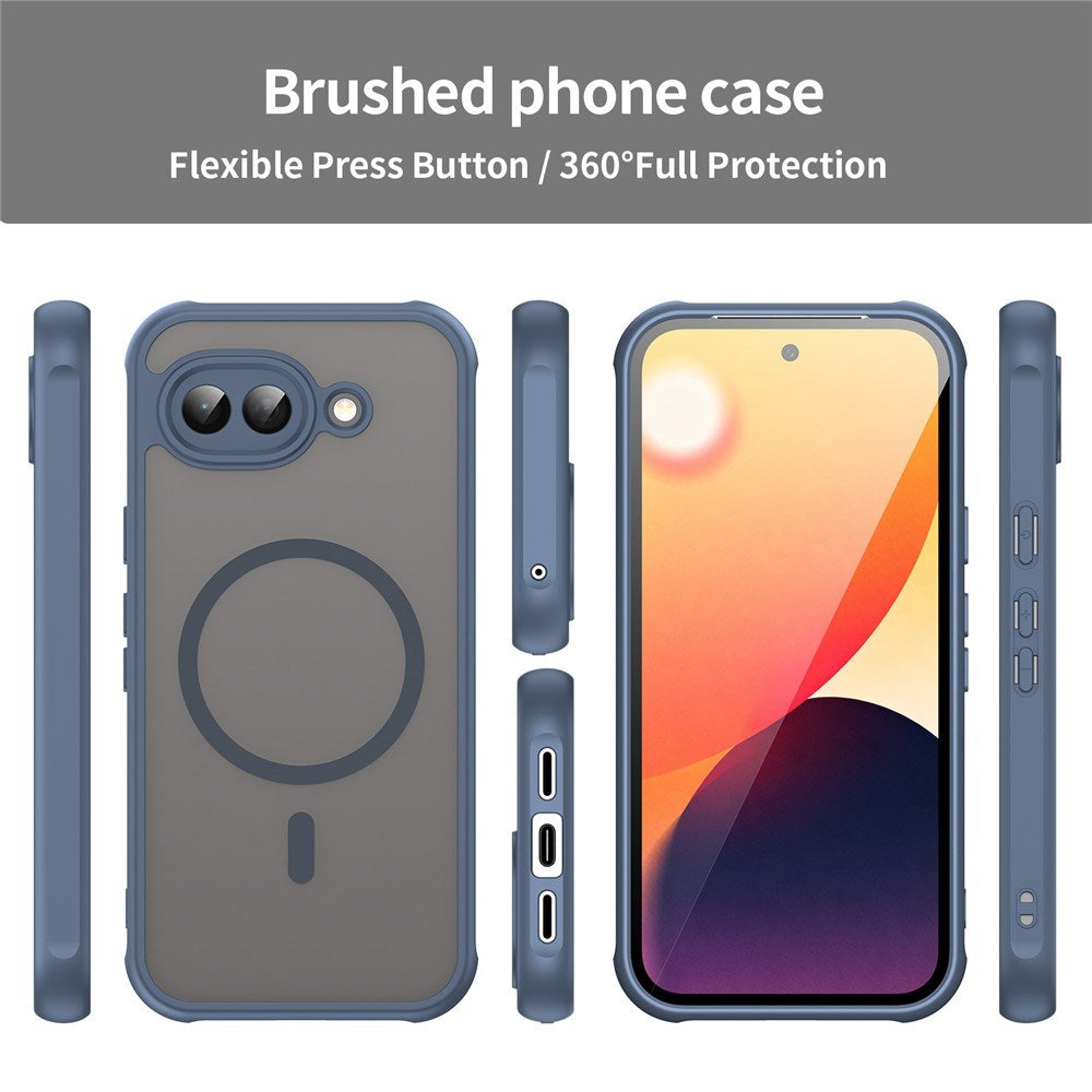 Google Pixel 10a EIDERWOOD Matt Hybrid Plast Deksel - MagSafe Kompatibel - Blå