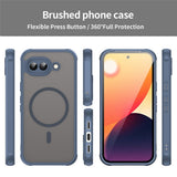 Google Pixel 10a EIDERWOOD Matt Hybrid Plast Deksel - MagSafe Kompatibel - Blå