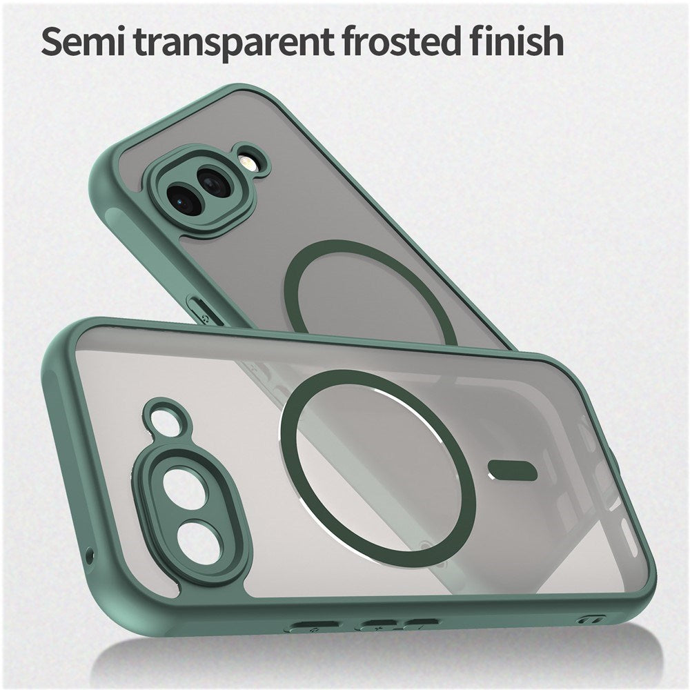 Google Pixel 10a EIDERWOOD Matt Hybrid Plast Deksel - MagSafe Kompatibel - Grønn