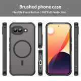 Google Pixel 10a EIDERWOOD Matt Hybrid Plast Deksel - MagSafe Kompatibel - Svart