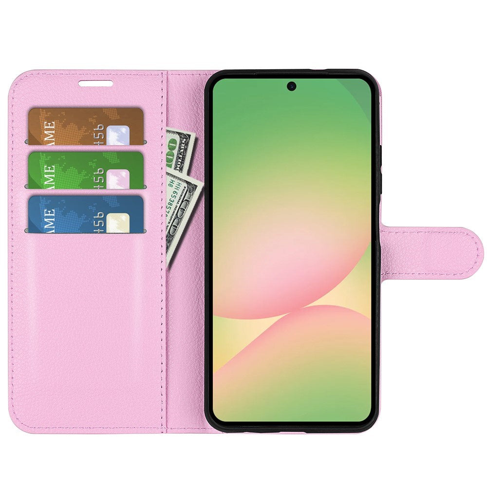 EIDERWOOD Samsung Galaxy A57 Kunstskinn Flip Deksel m. Kortholder & Ståfunksjon - Rosa