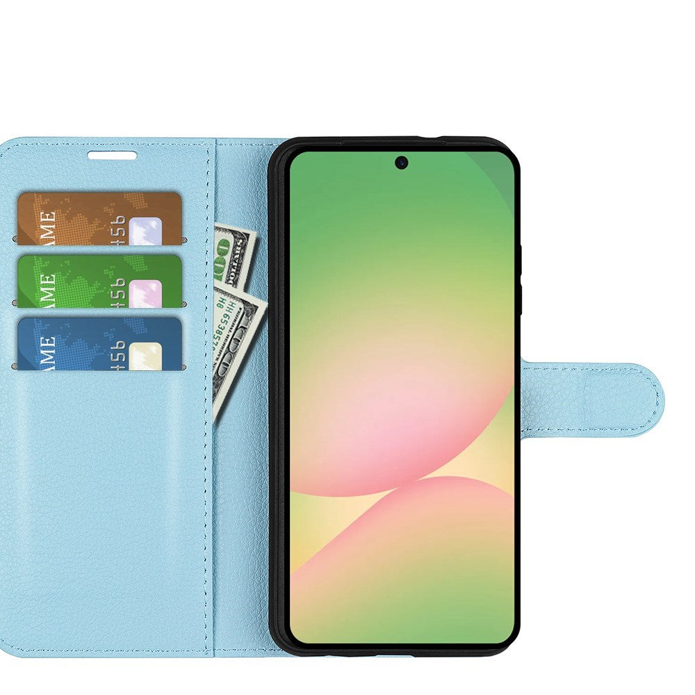 EIDERWOOD Samsung Galaxy A57 Kunstskinn Flip Deksel m. Kortholder & Ståfunksjon - Blå