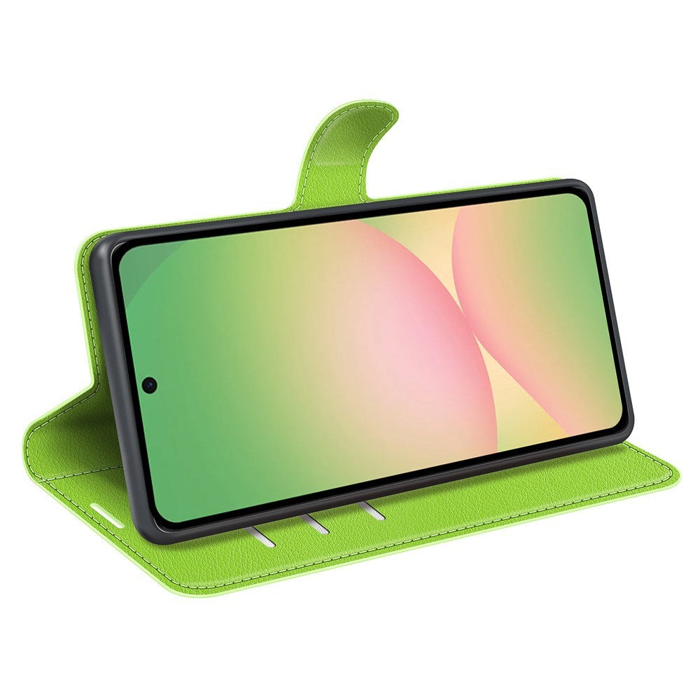 EIDERWOOD Samsung Galaxy A57 Kunstskinn Flip Deksel m. Kortholder & Ståfunksjon - Grønn