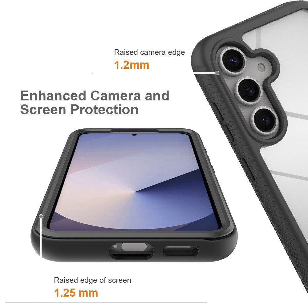 Samsung Galaxy A37 EIDERWOOD 360° Beskyttende Deksel med Skjermbeskytter - Gjennomsiktig / Svart