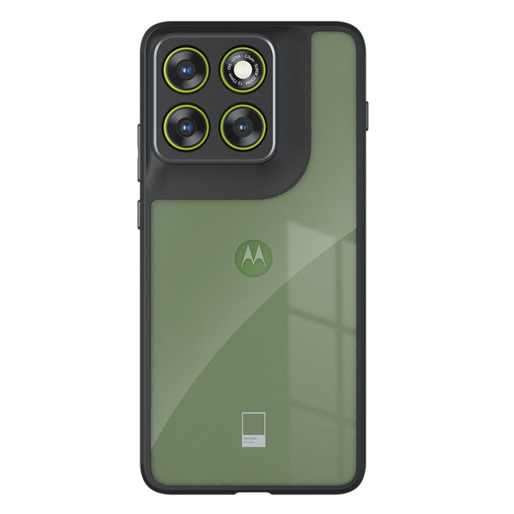 Motorola Edge 70 Max EIDERWOOD Stødabsorberende Hybrid Deksel - Gjennomsiktig / Sort