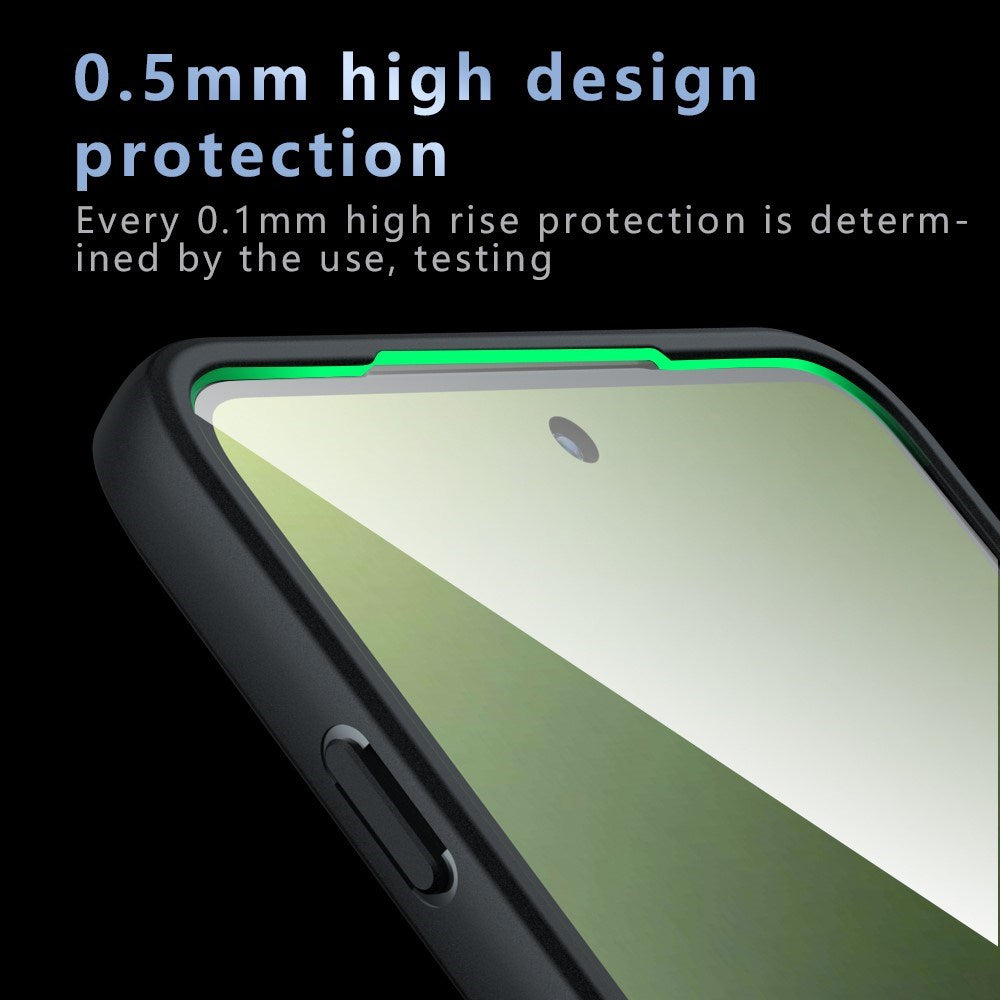 Motorola Edge 70 Max EIDERWOOD Stødabsorberende Hybrid Deksel - Gjennomsiktig / Sort