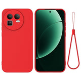Realme GT 8 EIDERWOOD Silikon Deksel m. Stropp - Rød