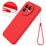 Realme GT 8 EIDERWOOD Silikon Deksel m. Stropp - Rød