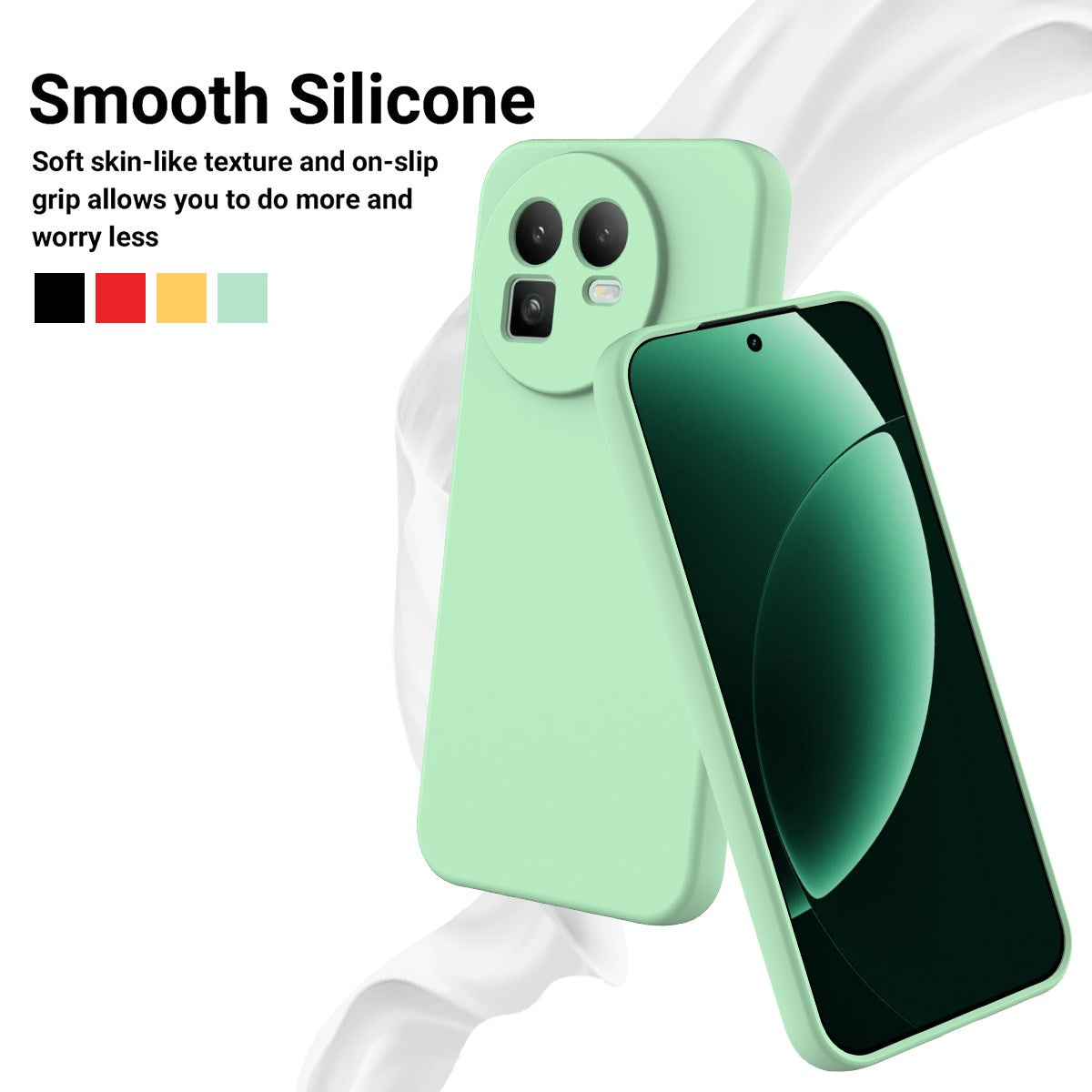 Realme GT 8 EIDERWOOD Silikon Deksel m. Stropp - Grønn