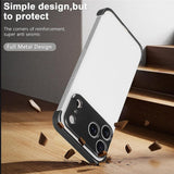 iPhone 17 Pro Max Todelt Bumper Deksel m. Kamerabeskytter - Svart