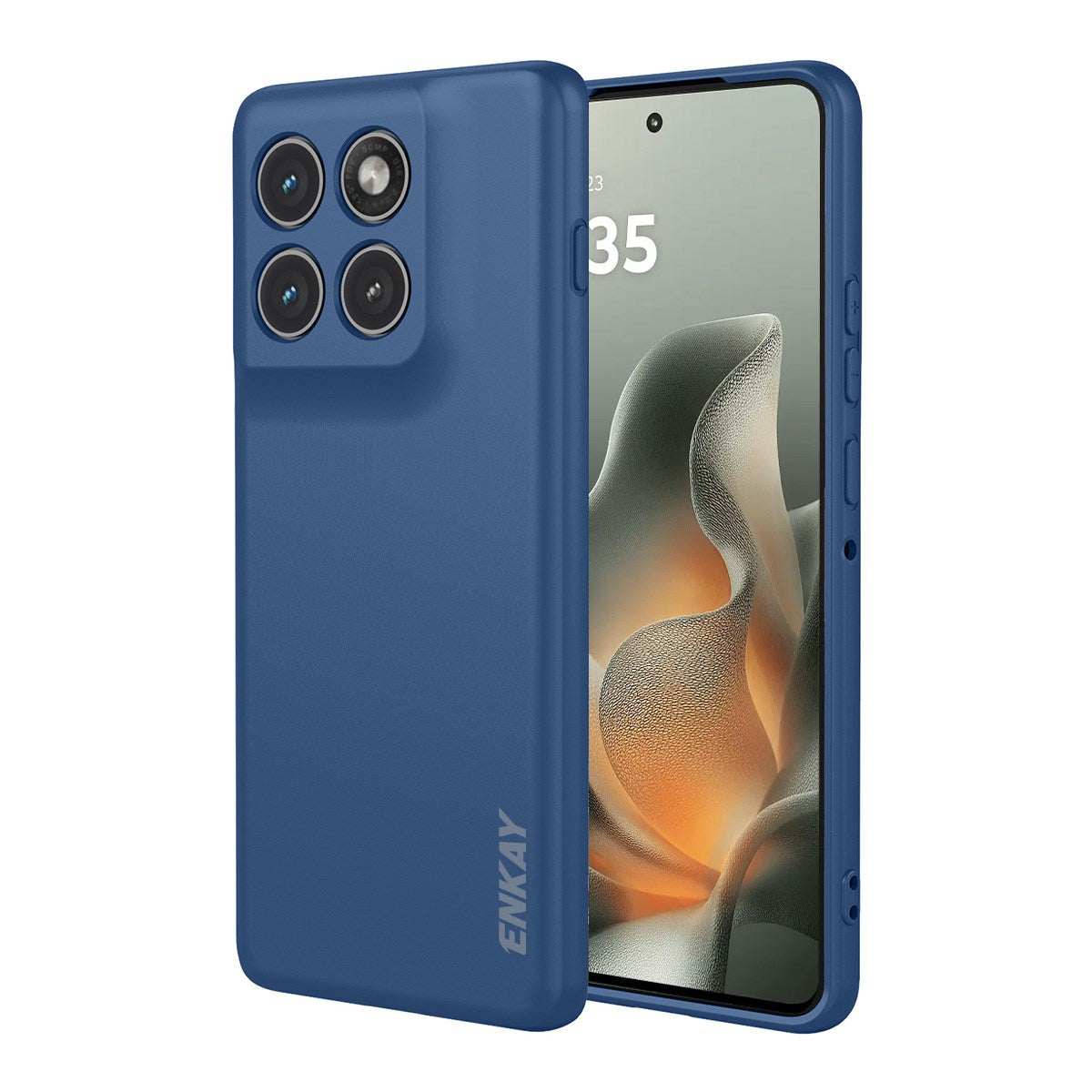 Motorola Edge 70 ENKAY Silikon Deksel - Mørk Blå