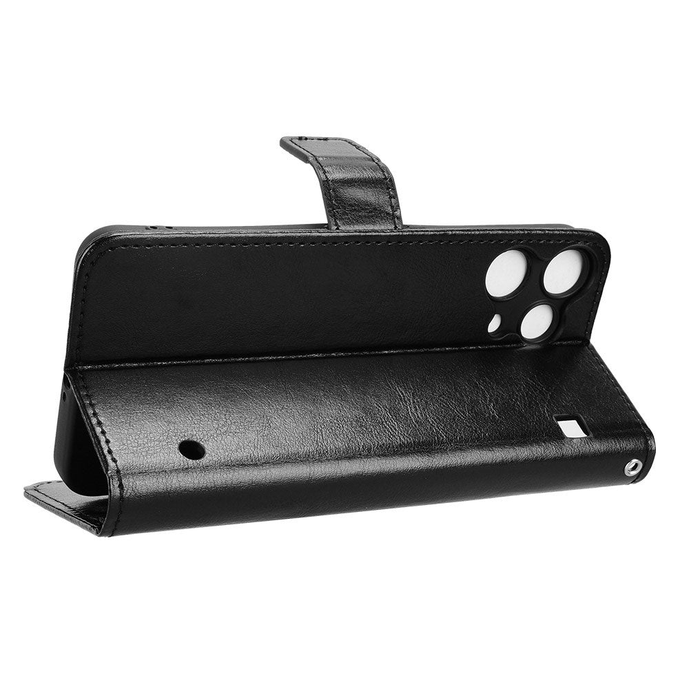 EIDERWOOD Nothing Phone (3a) Lite Kunstskinn Flip Deksel m. Strop - Svart