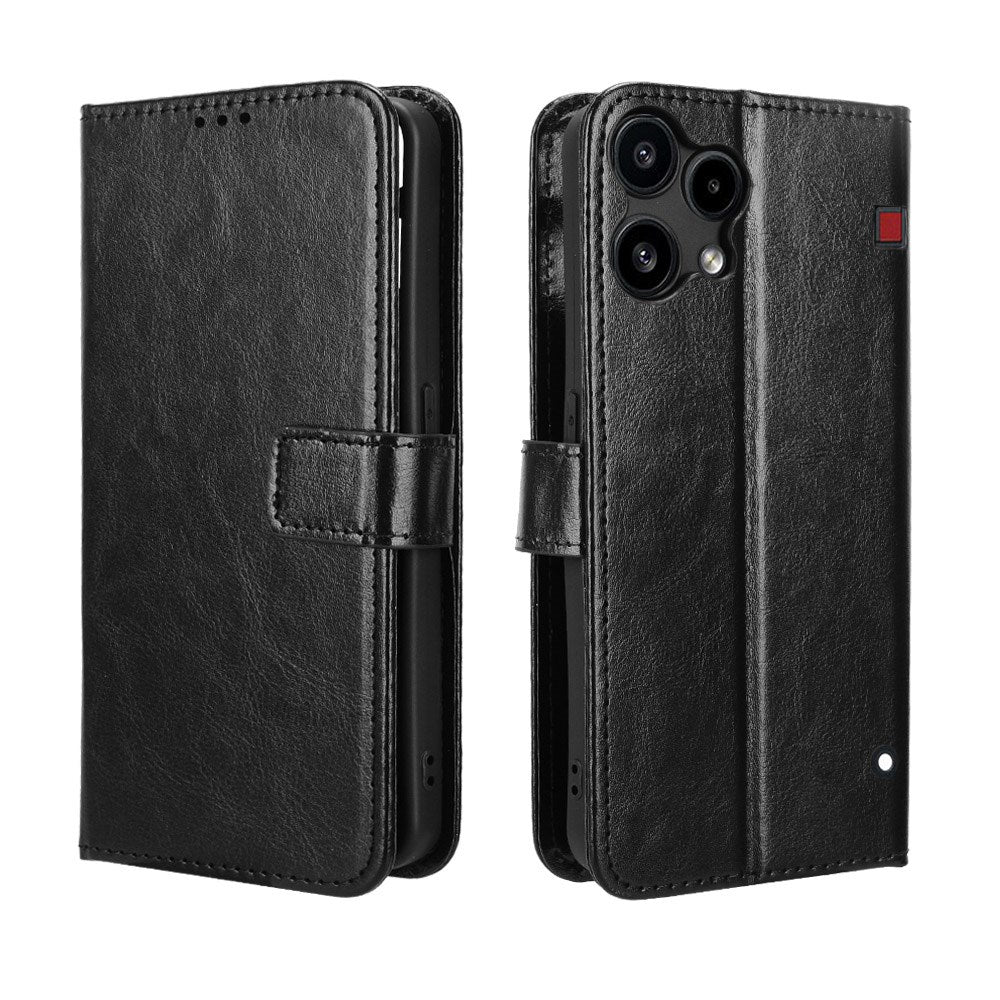 EIDERWOOD Nothing Phone (3a) Lite Kunstskinn Flip Deksel m. Strop - Svart