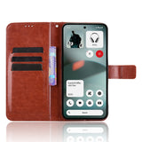 EIDERWOOD Nothing Phone (3a) Lite Kunstskinn Flip Deksel m. Strop - Brun