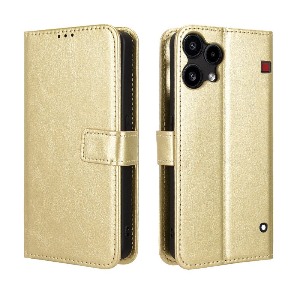 EIDERWOOD Nothing Phone (3a) Lite Kunstskinn Flip Deksel m. Strop - Gull