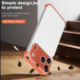iPhone 17 Pro Todelt Bumper Deksel m. Kamerabeskytter - Oransje