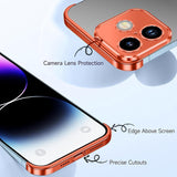 iPhone 17 Todelt Bumper Deksel m. Kamerabeskytter - Oransje