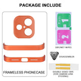 iPhone 17 Todelt Bumper Deksel m. Kamerabeskytter - Oransje