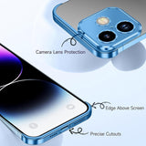 iPhone 17 Todelt Bumper Deksel m. Kamerabeskytter - Blå