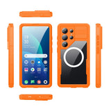 Samsung Galaxy S26 Ultra Redpebber Vanntett Hybrid Plast Deksel – MagSafe Kompatibel – Oransje