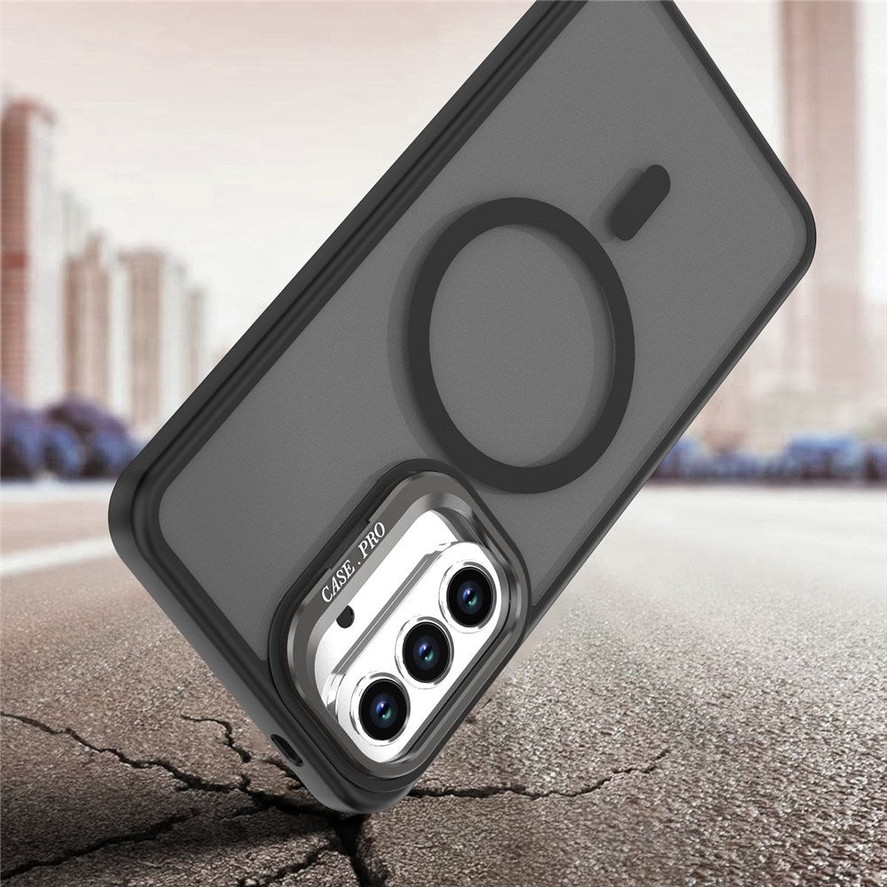 Samsung Galaxy A37 EIDERWOOD Hybrid Deksel med Kickstand – MagSafe Kompatibel – Svart