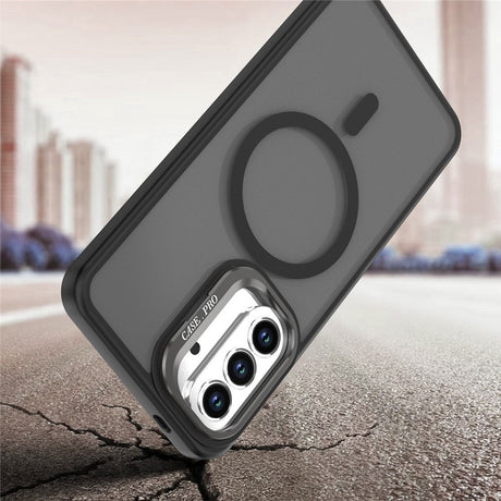 Samsung Galaxy A37 EIDERWOOD Hybrid Deksel med Kickstand – MagSafe Kompatibel – Svart