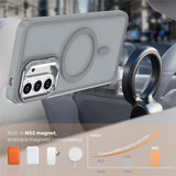 Samsung Galaxy A37 EIDERWOOD Hybrid Deksel med Kickstand – MagSafe Kompatibel – Grå
