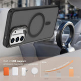 Samsung Galaxy A57 EIDERWOOD Hybrid Deksel med Kickstand – MagSafe Kompatibel – Svart