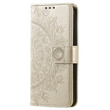 OnePlus 15R EIDERWOOD Kunstskinn Flip Deksel m. Mønster - Gull