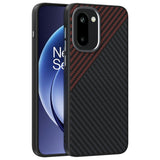 OnePlus 15R EIDERWOOD Magnetisk Carbon Deksel - MagSafe Kompatibel - Svart / Rød