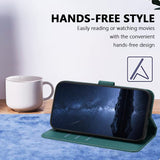 Xiaomi 17 Ultra EIDERWOOD Kunstskinn Flip Deksel m. Kortholder & Stativfunksjon - Grønn