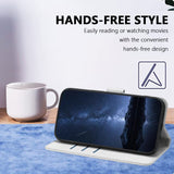Xiaomi 17 Ultra EIDERWOOD Kunstskinn Flip Deksel m. Kortholder & Stativfunksjon - Sølv