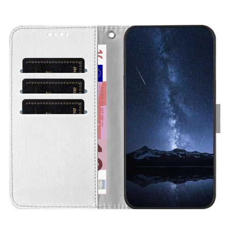 Xiaomi 17 Ultra EIDERWOOD Kunstskinn Flip Deksel m. Kortholder & Stativfunksjon - Sølv