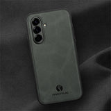 Samsung Galaxy A27 EIDERWOOD Hybrid Deksel med Kunstskinn – Grå