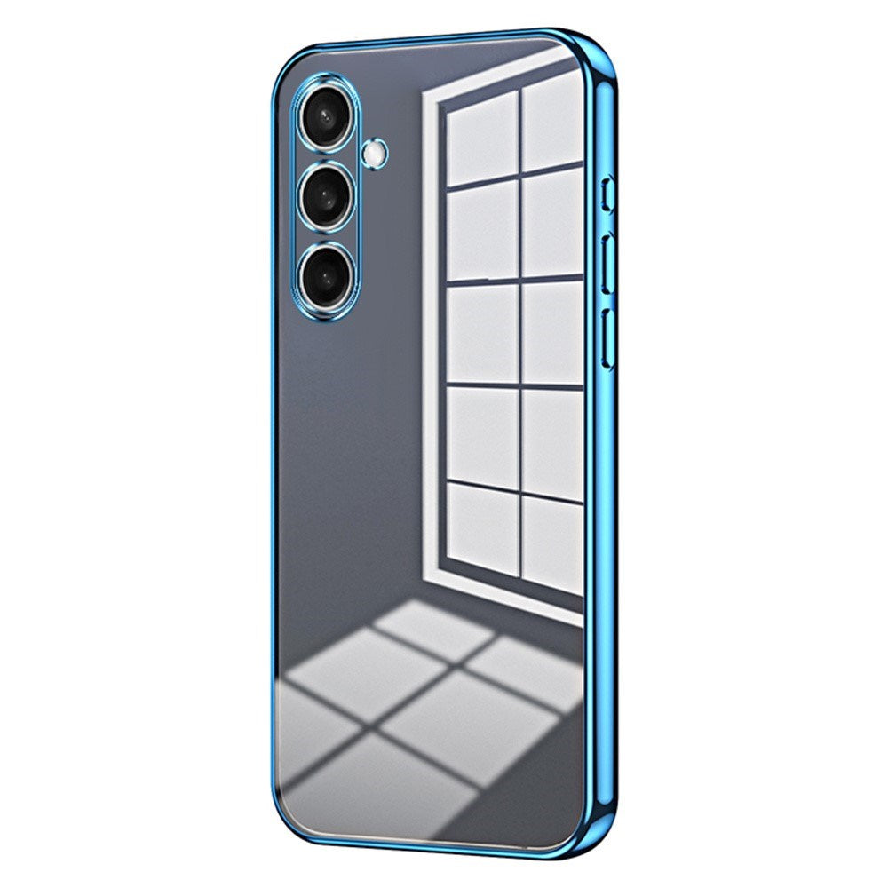 Samsung Galaxy A27 EIDERWOOD Fleksibelt Plast Deksel - Glanset Overflate - Gjennomsiktig / Blå