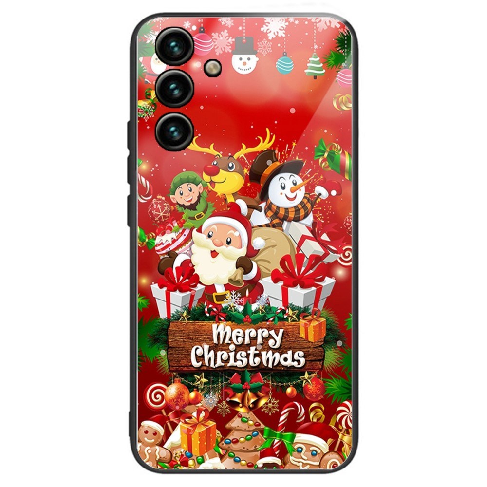 Samsung Galaxy A14 (5G) Jule Deksel m. Glassbakside - Merry Christmas