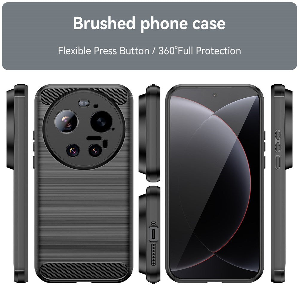 Xiaomi 17 Ultra EIDERWOOD Brushed Carbon Deksel - Svart
