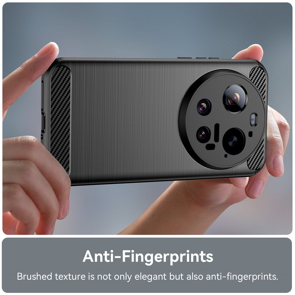 Xiaomi 17 Ultra EIDERWOOD Brushed Carbon Deksel - Svart