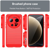 Xiaomi 17 Ultra EIDERWOOD Brushed Carbon Deksel - Rød