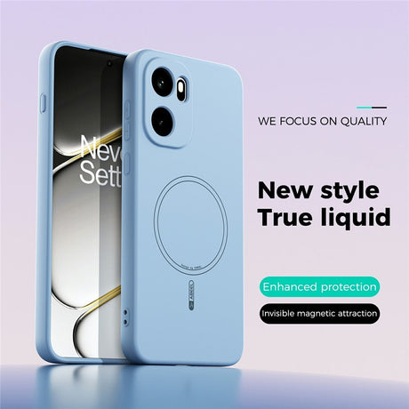 OnePlus 15R EIDERWOOD Silikon Deksel - MagSafe Kompatibel - Lyseblå