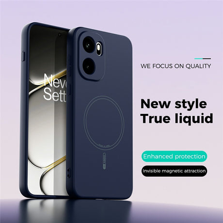OnePlus 15R EIDERWOOD Silikon Deksel - MagSafe Kompatibel - Mørkeblå