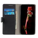 Xiaomi Redmi Note 15 Pro+ (Plus) / Poco M8 Pro (5G) EIDERWOOD Kunstskinn Flip Deksel m. Kortlomme & Stativfunksjon – Svart
