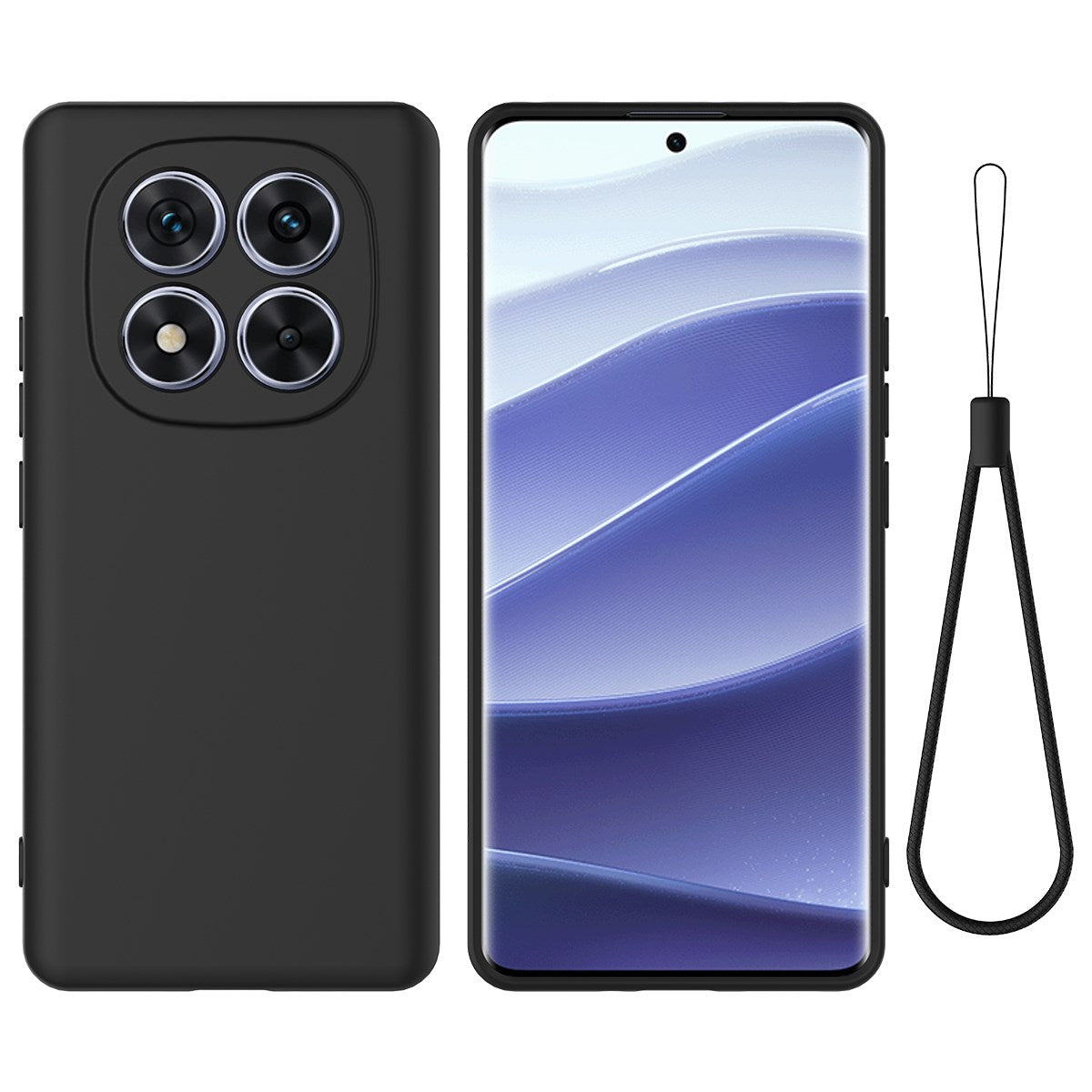 Xiaomi Redmi Note 15 Pro (5G) EIDERWOOD Silikon Deksel m. Rem - Svart