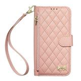 iPhone 18 Pro / 17 Pro EIDERWOOD Kunstskinn Flip Deksel m. Tekstur & Stropp - Rosa