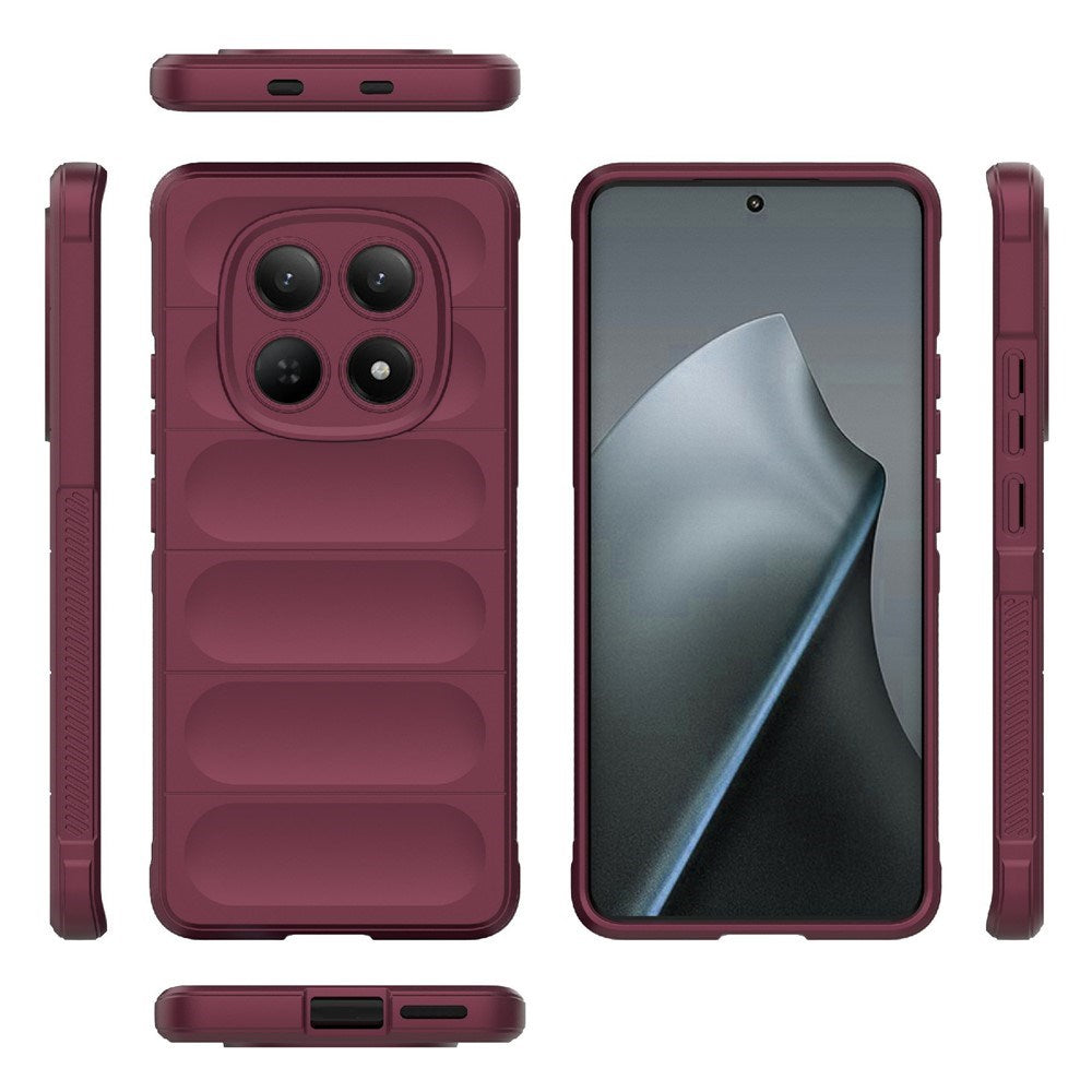 Xiaomi Redmi Note 15 (5G) EIDERWOOD Rugged Plast Deksel – Mørkerød