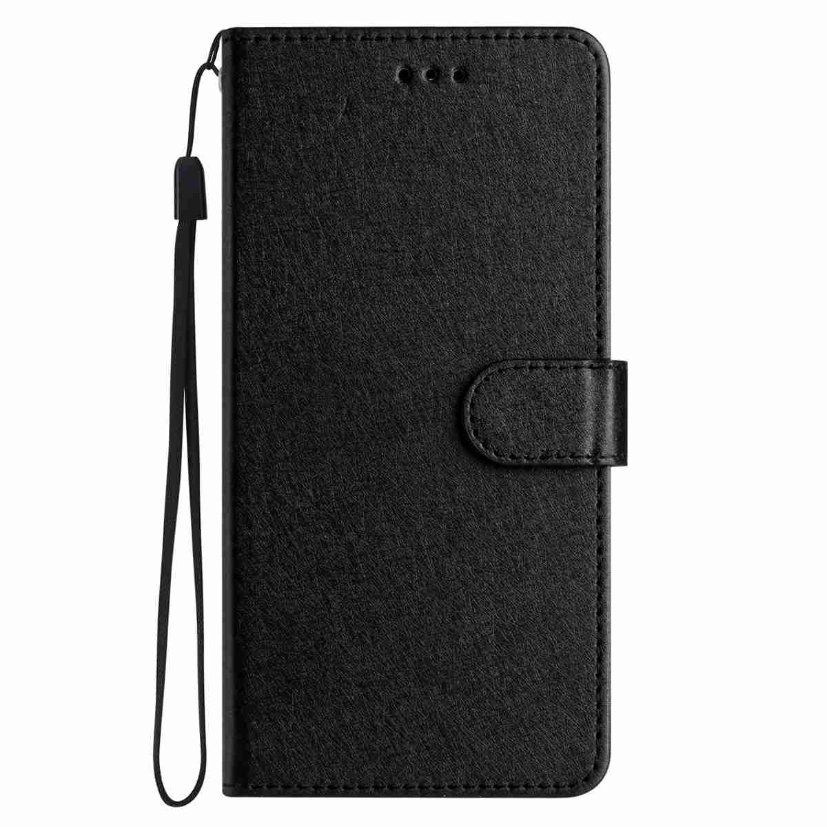 Xiaomi Redmi Note 15 (5G) / Poco M8 (5G) EIDERWOOD Kunstskinn Flip Deksel m. Stropp – Svart
