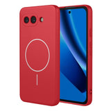 Google Pixel 10a EIDERWOOD Fleksibelt Plast Deksel – MagSafe Kompatibel – Rød