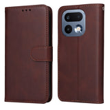 Realme 16 Pro EIDERWOOD Kunstskinn Flip Deksel m. Stropp - Brun